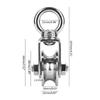 Super-Silent Swivel Pulleys Wheel Roller Pulley Block 360Degree Rotation Excellent Durability Traction Wheels Roller