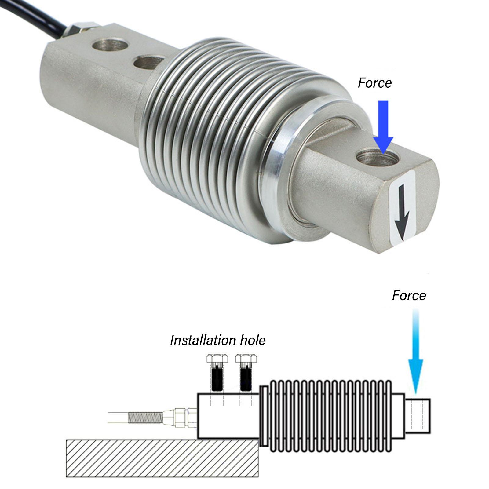 

Тензодатчик 300 кг Сильфонный тензодатчик Нержавеющая сталь Консольная балка Датчик веса для платформенных весов от 5 до 15 В
