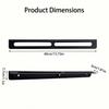 1Pc/2Pcs [Eyeglass Rack] Heavy-Duty Wall-Mounted Eyeglass Storage Rack, Space-Saving Eyeglass Display Rack |   Black Powder Coating, Suitable