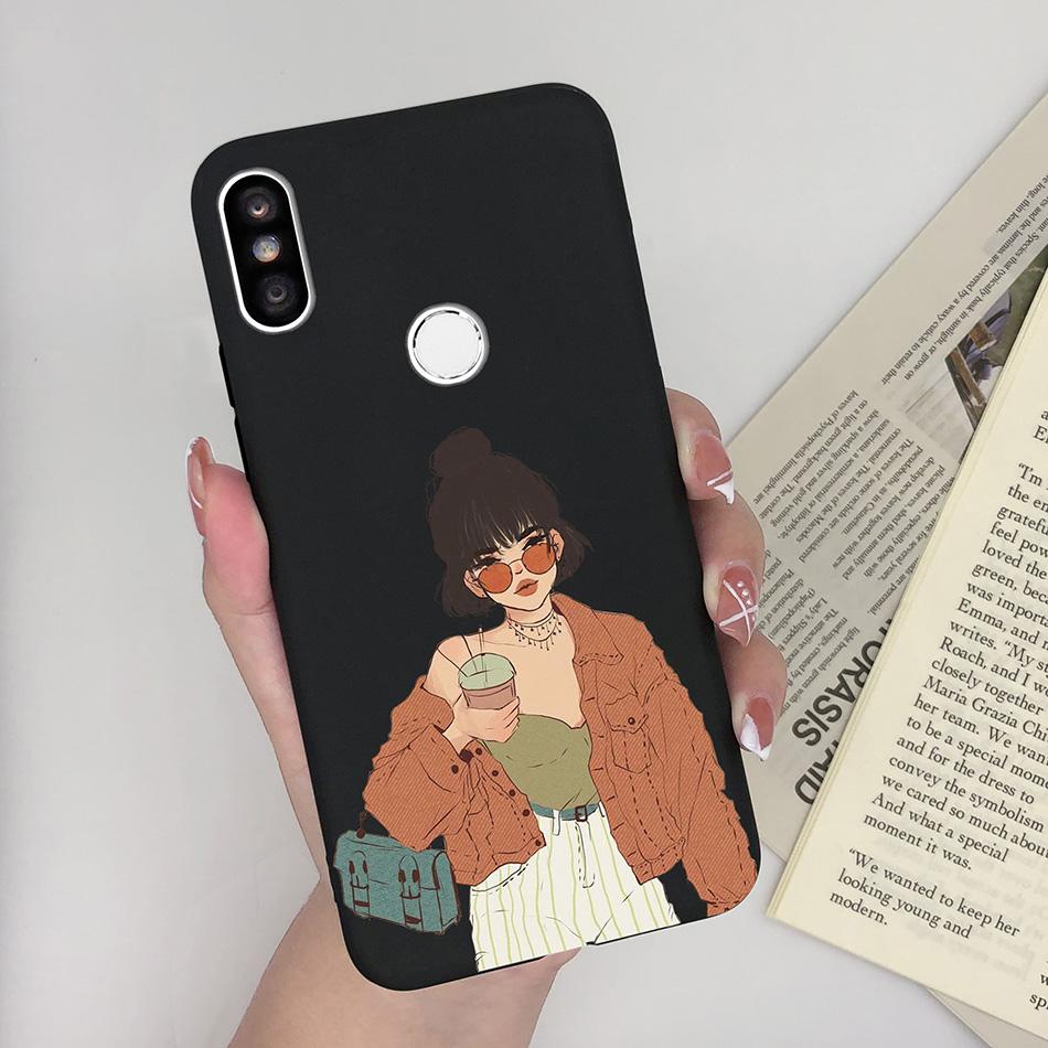 Case For Xiaomi Redmi S2 Y2 Cover Soft Matte Cute Pattern Silicone TPU Phone Case for Xiaomi RedmiS2 S 2 Y 2 Cases Back Cover