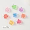 50Pcs 3D Flowers For Nails Charms Ice Translucent Gradient Blossom Manicure Art Flower Luminous Decoration For Nails Design