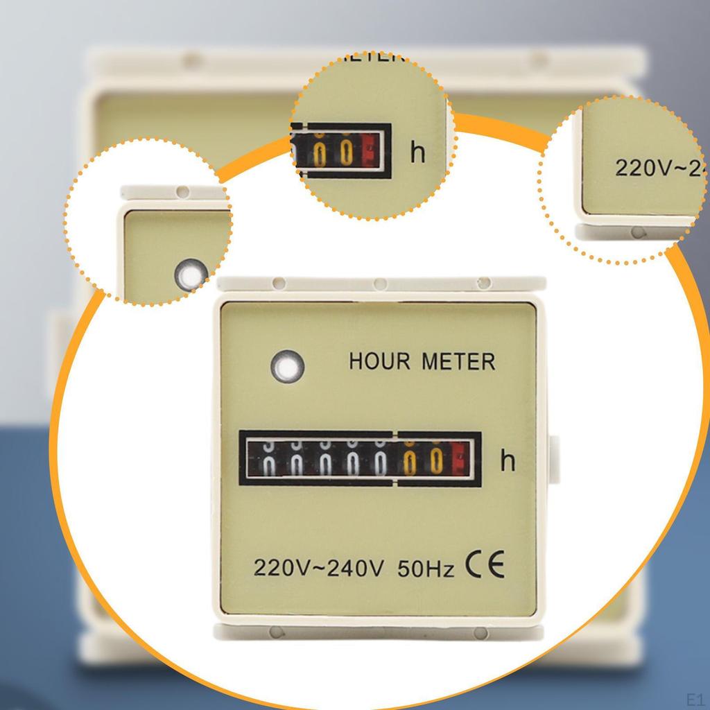 Mechanical Hour Meter Gauge Timer for Snowmobile Agricultural Machinery