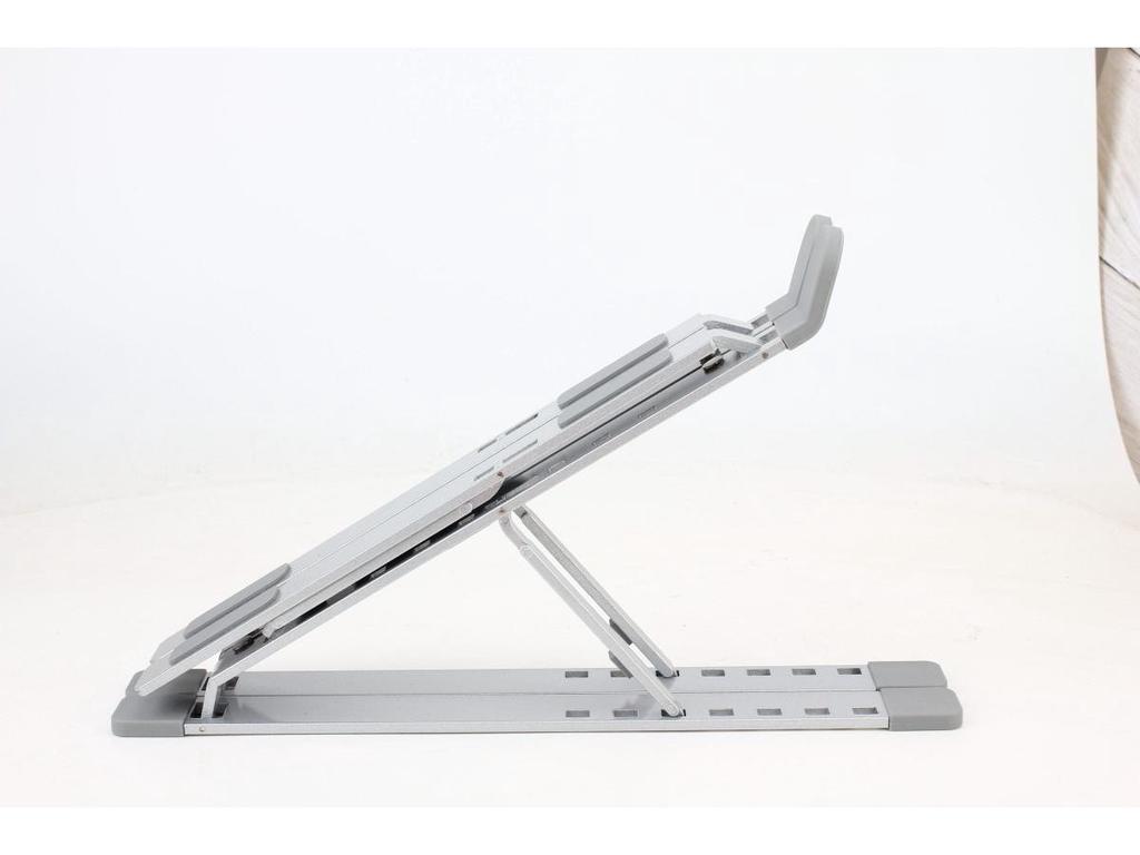 Portable Aluminum Laptop Stand with RGB Lighting and Cooling Support