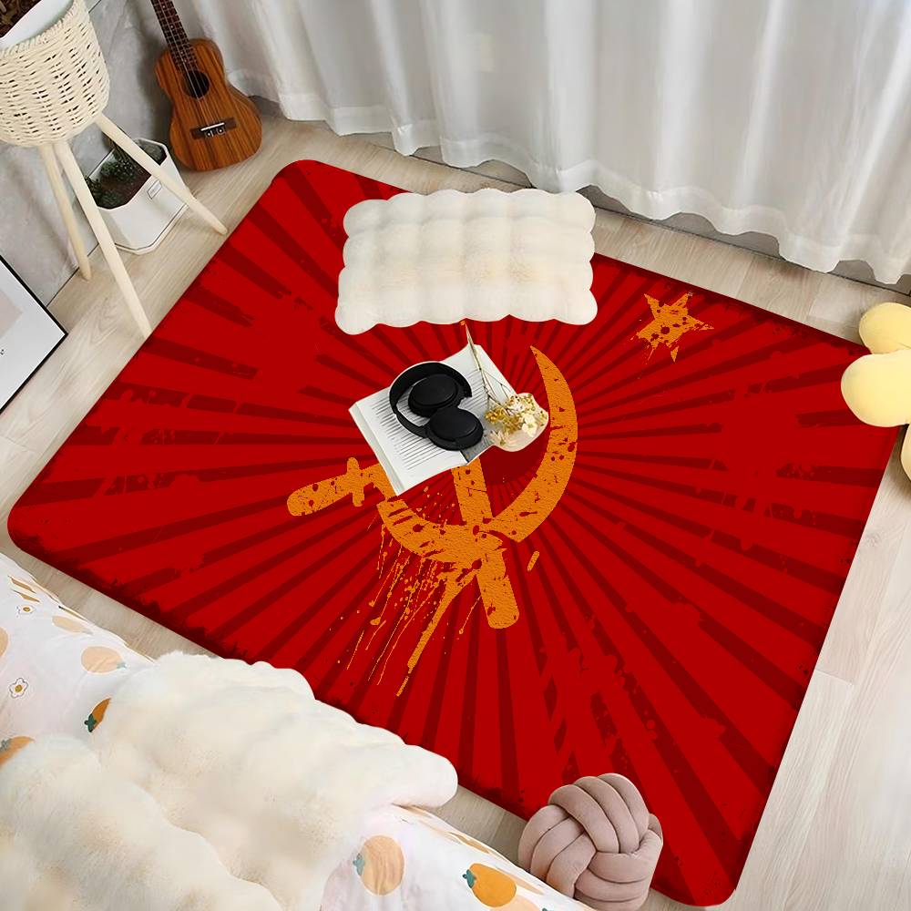CCCP USSR Soviet Hallway Carpet Non-Slip Laundry Room Mat Laundry Decor Balcony Child Living Room Toilet Rug