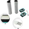 For Bissell For Crosswave Brush Rolls and Filters, Replacement Parts for CrossWave HF2/3845N/3831 Series Vacuum Cleaner, 2 Pack Brush Rollers &