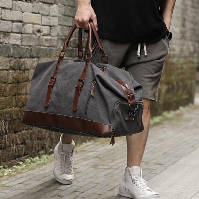 Retro płócienna torebka, Torba podróżna, Męski trend modowy, Duża torba bagażowa na krótkie podróże, Jednoramienny plecak dla mężczyzn