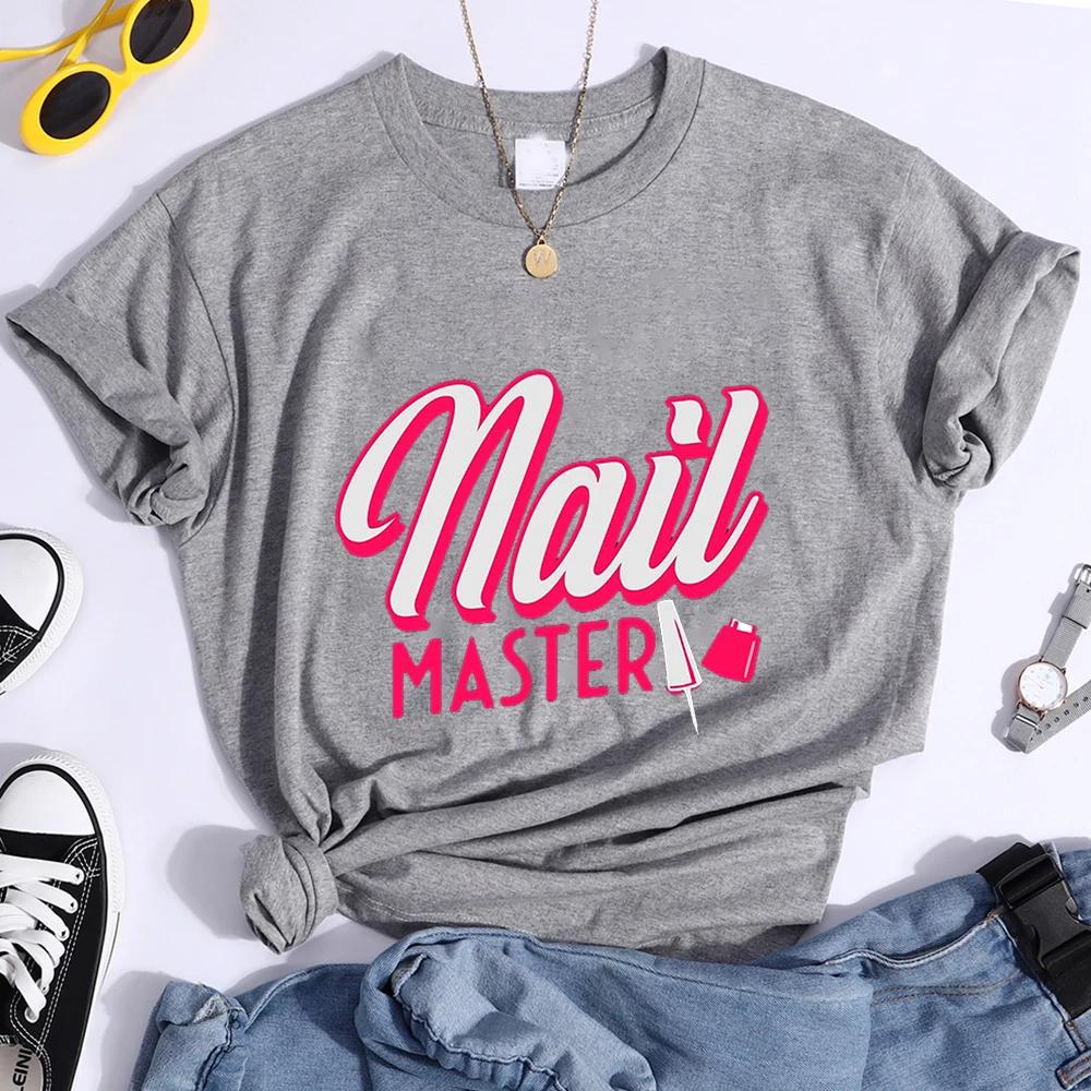 Nail Master Graphic T Shirts Technician Beauty Nail Tech Artist T Shirt Women Funny T Shirts Graphic Tshirt Unisexicure Shop Tops