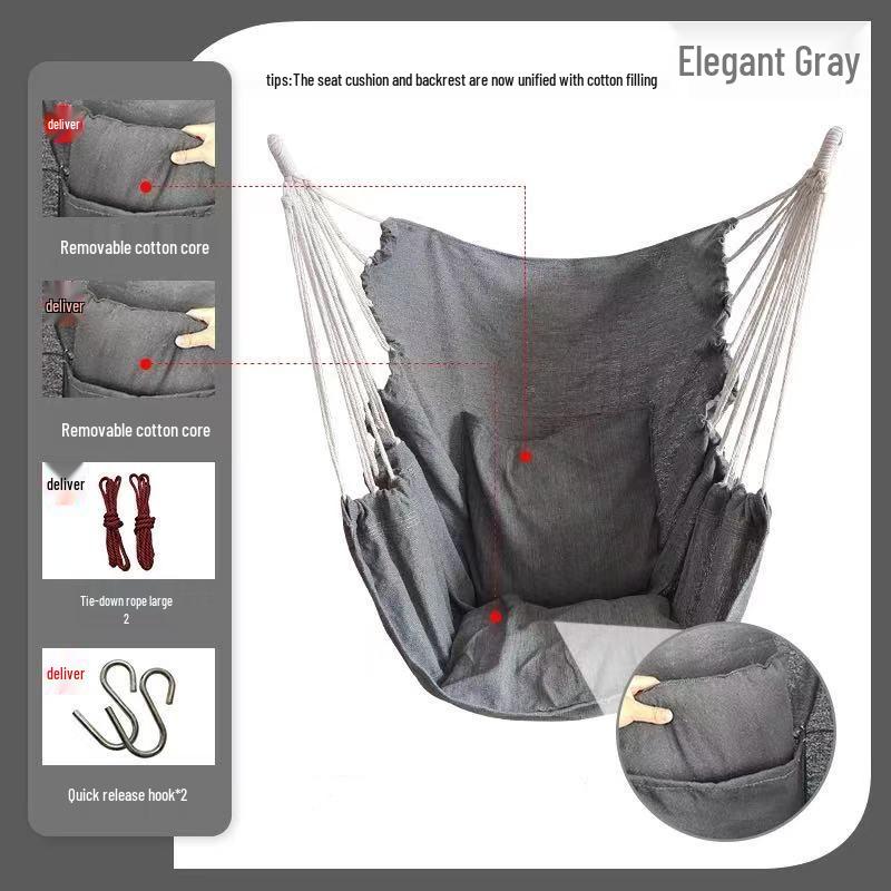 Thickened Anti-Rollover Swing Chair for Dorms, Bedrooms, Balconies