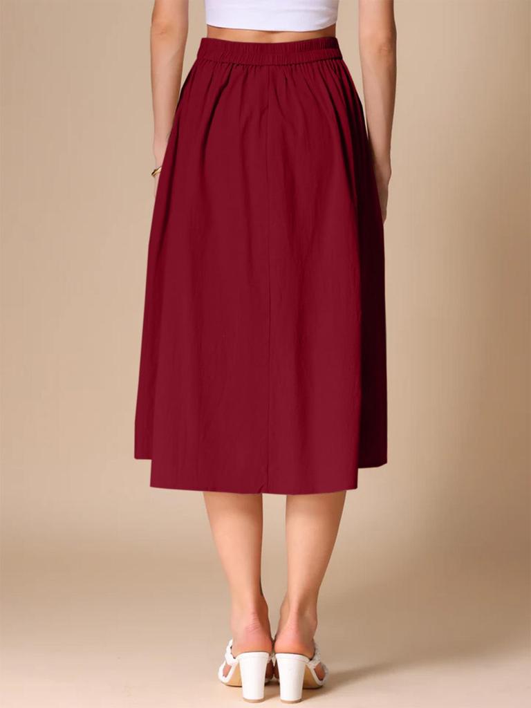 High-Waisted Versatile Summer Long Skirt – Casual and Elegant