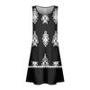 Summer Dresses For Women Beach Boho Sleeveless Printing Flowy Pocket Tshirt Tank Sundresses