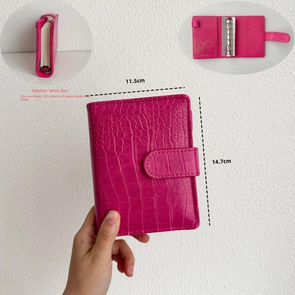 A7 Binder Notebook Cover Crocodile Pattern Notebook Shell Diary Agenda Planner Paper Cover  Gift