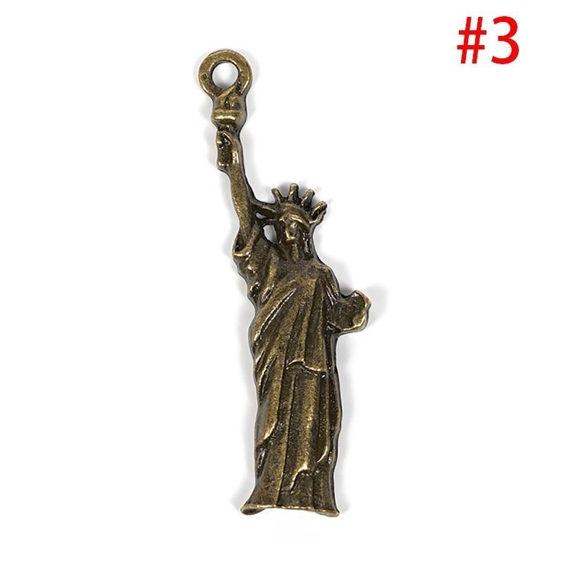 2 PCS DIY Mixed Antique Vintage Bronze Tone Key Pendants Lock Jewelry Key Chains Key Rings