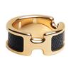Olympe H Ring Vergoldeter Ring Unisex-Ring Schwarz H500058FC89
