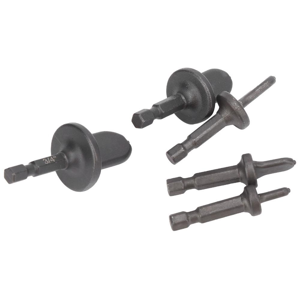 5 Pcs Set Swaging Tool Set 1/4 Inch Hex Shank HVAC Repair Kit for Air Conditioner Repair