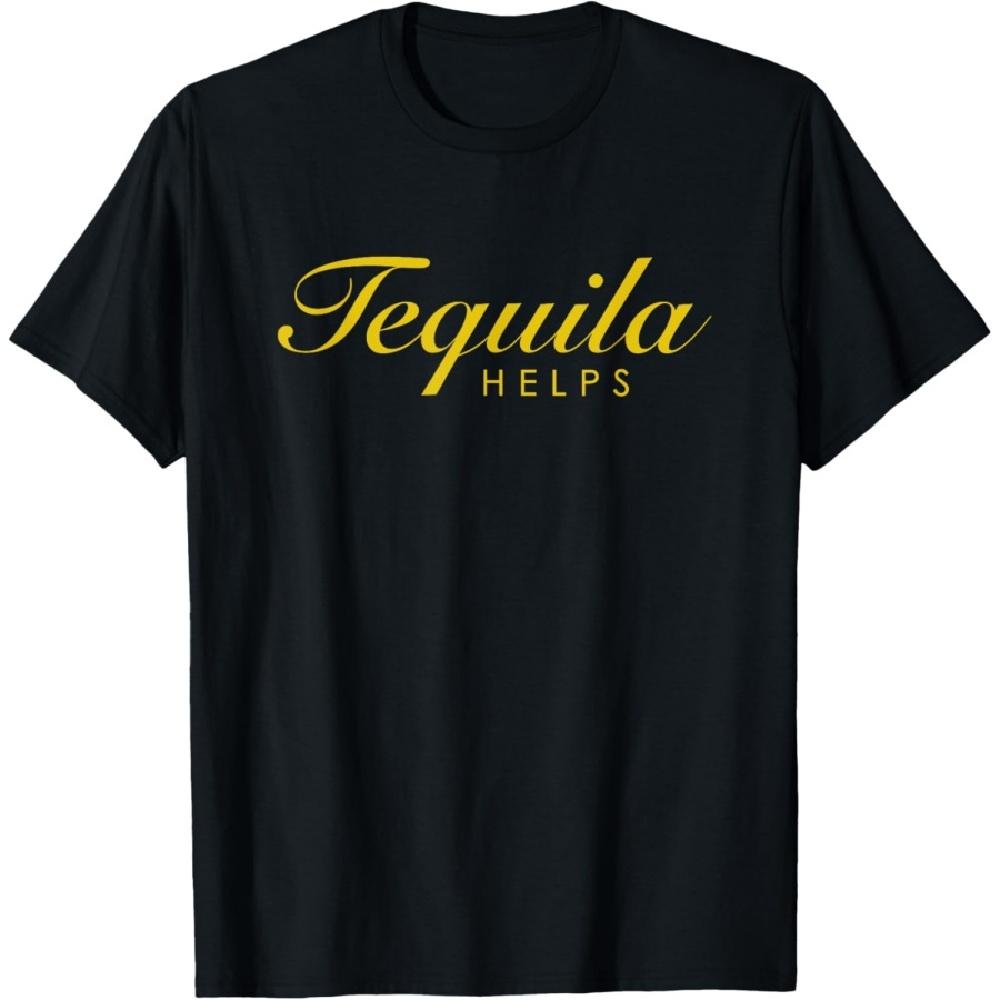 

Funny Tequila Helps Gift for Tequila Lovers T-Shirt XXXXXL чорний