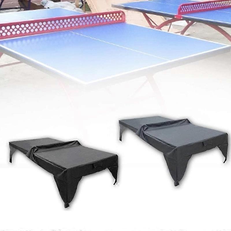 Copertura Antipolvere per Tavolo da Ping Pong da Esterno, Grigio Nero, Pratica, Impermeabile, Facile da Pulire - Resistente all'Usura
