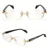 Men's High-definition Anti Blue Light Glasses - Retro Transparent Lens Full Frame Design Fashionable Unisex Glasses