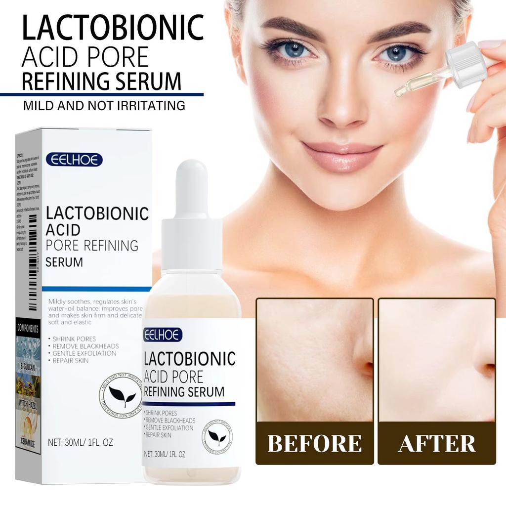 Lactobionic Acid Face Serum Pore Shrink Hyaluronic Acid Moisturizing Nourishing Firming Brighten Beauty Korean Cosmetics