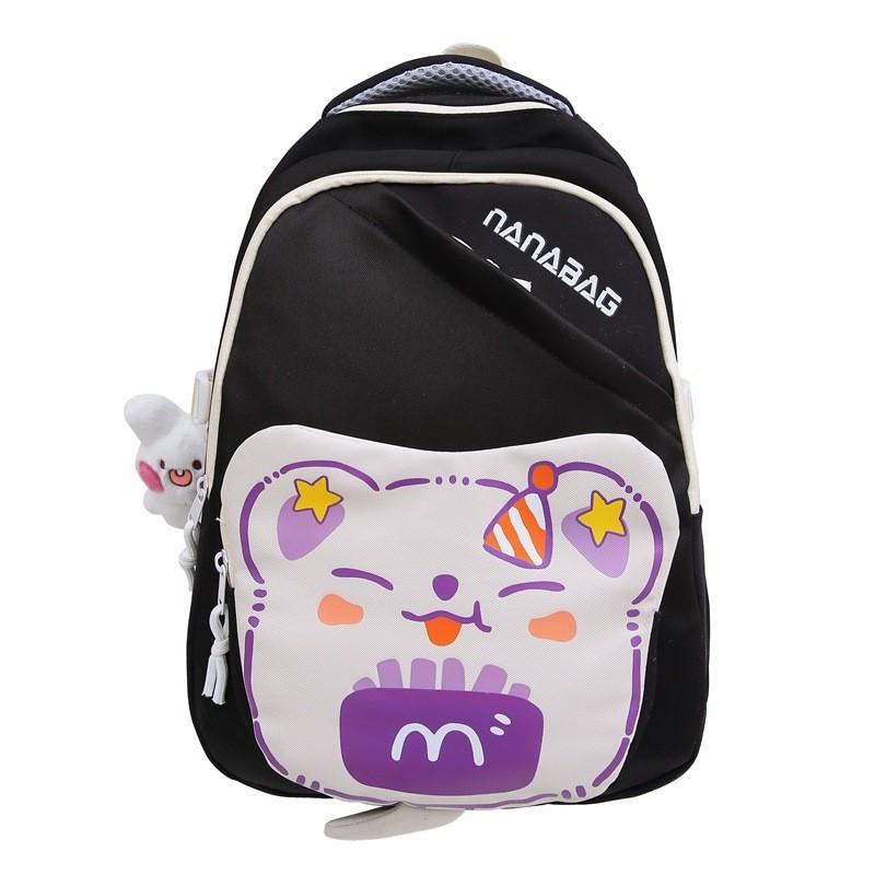 2024 New Korean Style Cute Backpack For Girls Large Capacity School Bag Lightweight Travel Bag