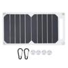 Solar Panel 10W Monocrystalline Silicon IP65 Waterproof Slim Portable Solar Panel Charger with Carabiner Suction Cup