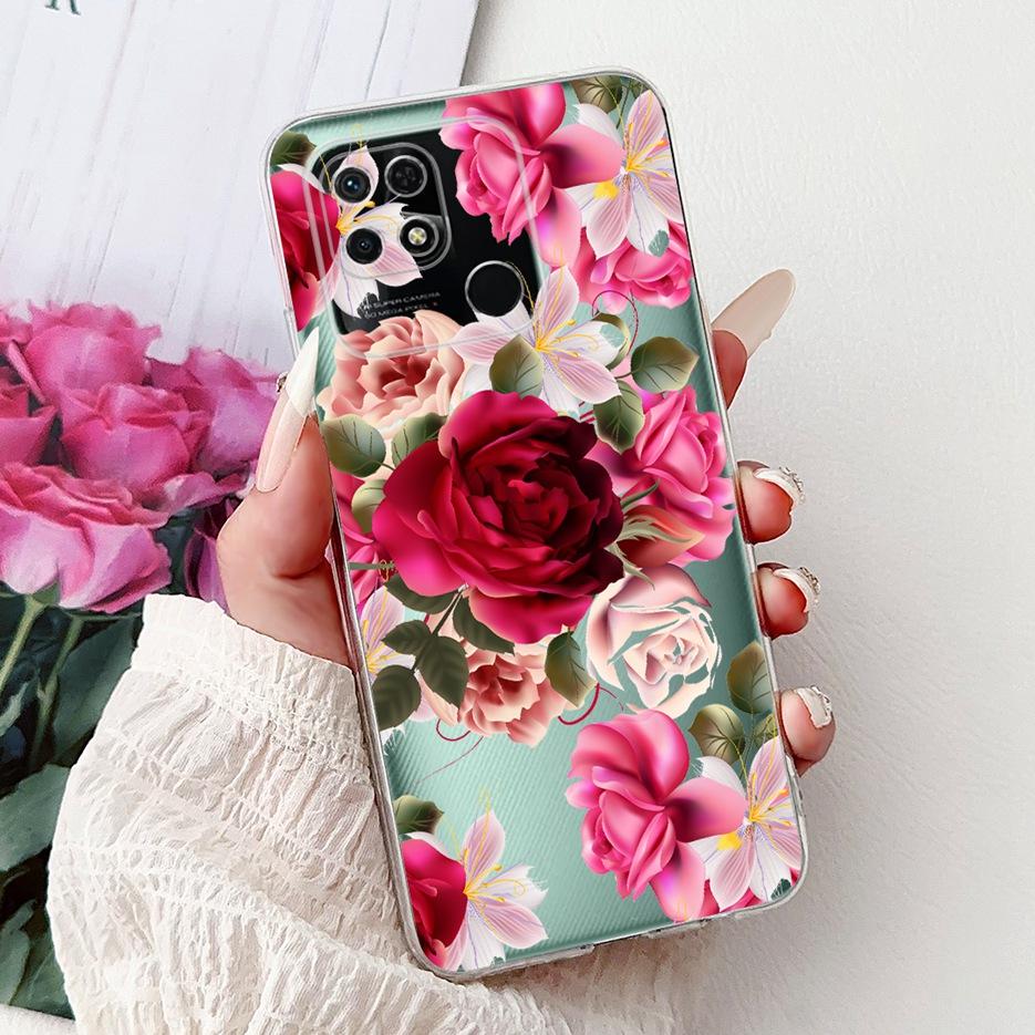 For Xiaomi Redmi 10C Case New Luxury Painted Cover Soft Silicone Slim Phone Case For Xiaomi Redmi 10C Redmi10C Back Cover Fundas