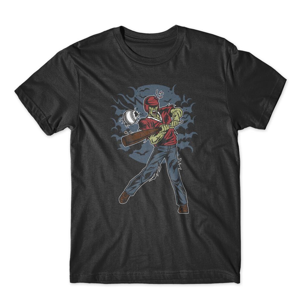 Zombie Baseball T-Shirt 100% Cotton Premium Tee NEW S разноцветный