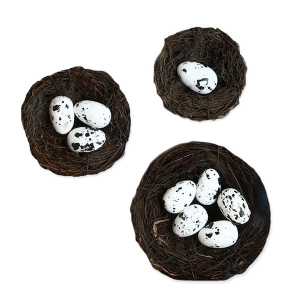 Cheap Artificial Nest Easter Mini Rattan Bird Nests Eggs Marriage