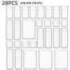 Clear Drawer Organizer Set with Built-in Dividers for Miscellaneous Items