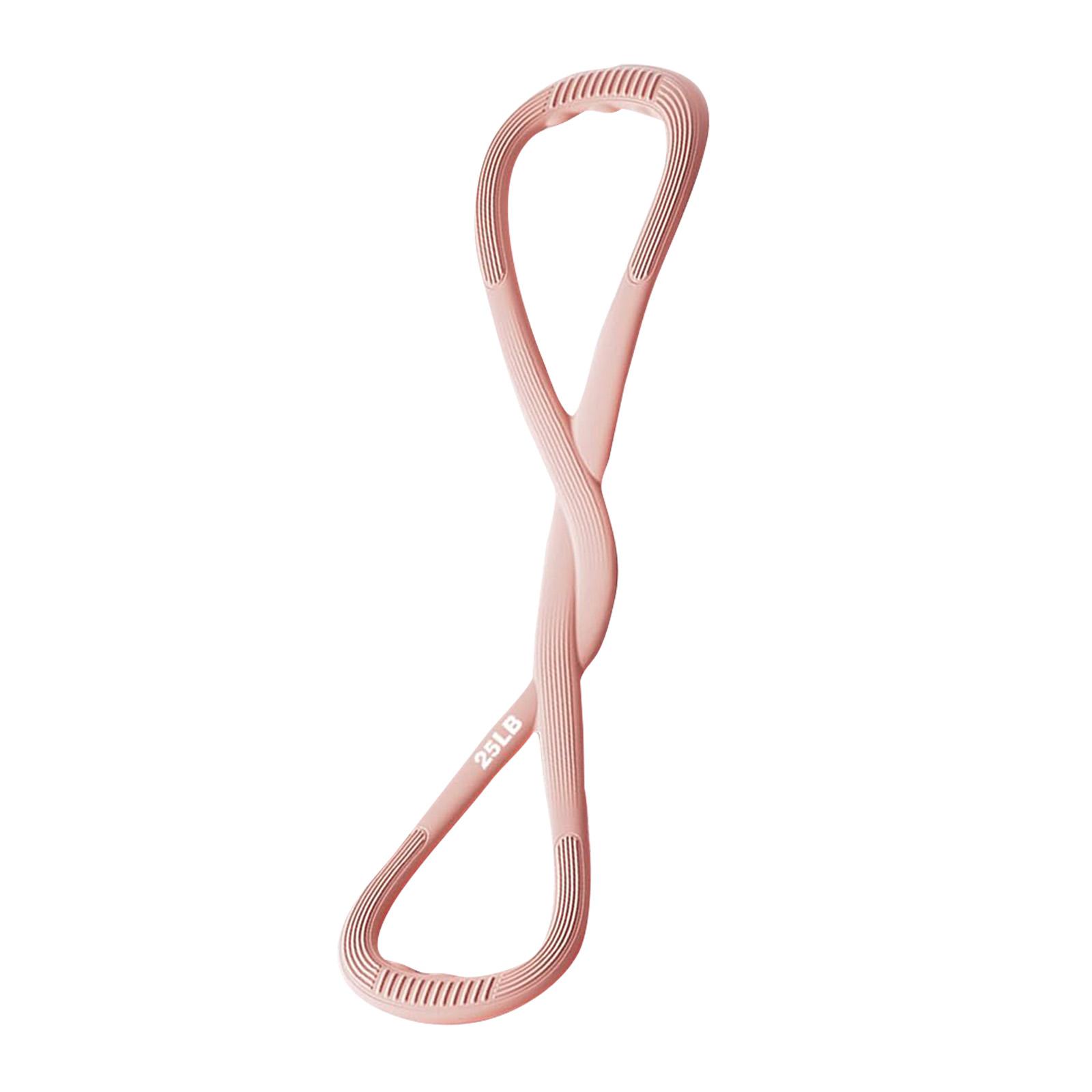 

8 Resistance Bands For Men And Women With 25 Lb Silicone Drawstrings For Shoulders, Back And Arms - Non- Handles For Home Gym, Yoga And Physical Ther One Size розовый