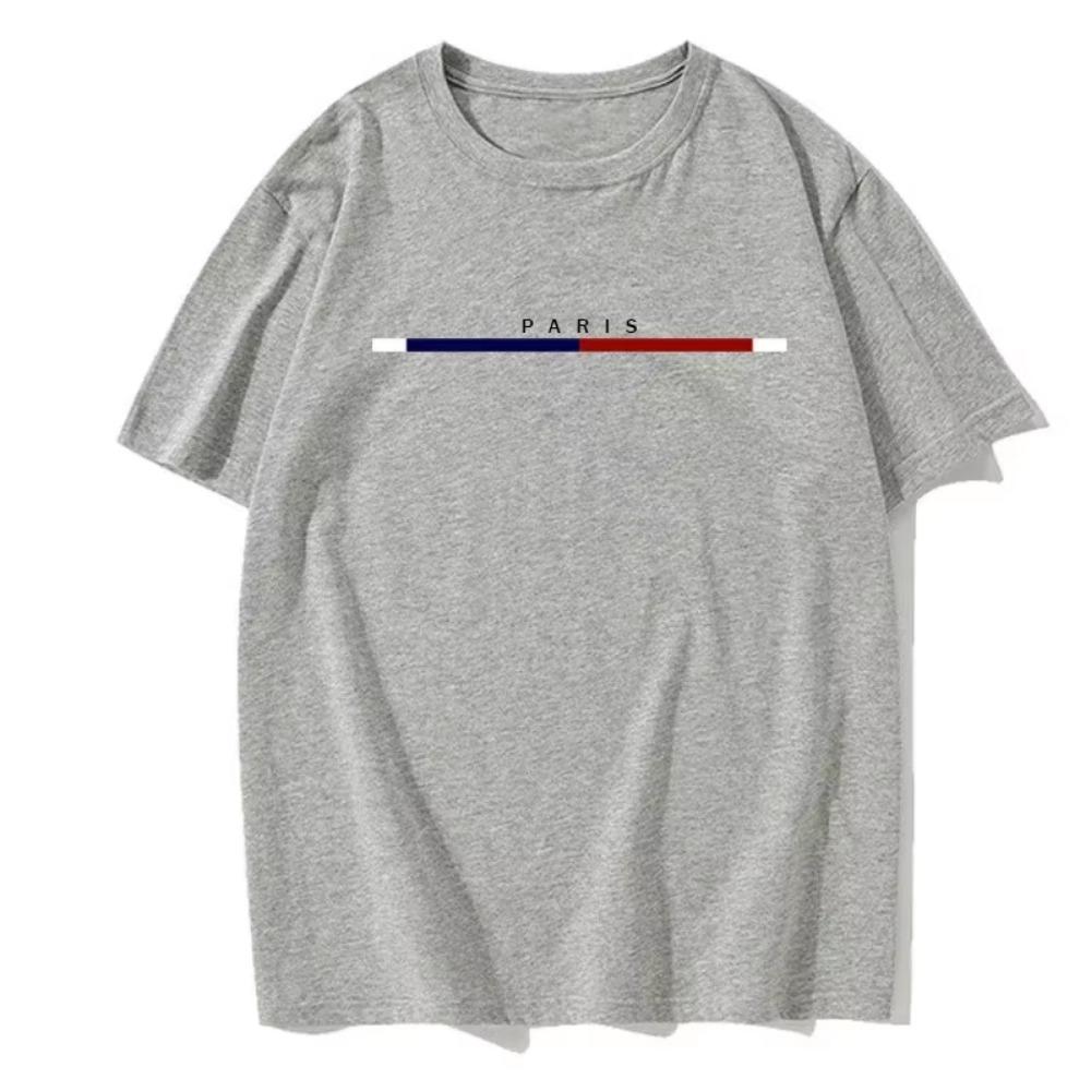 Summer Men's Casual Short-sleeved Round Neck Solid Color Casual Business Style Versatile T-shirt Men's Comfortable Summer Tops