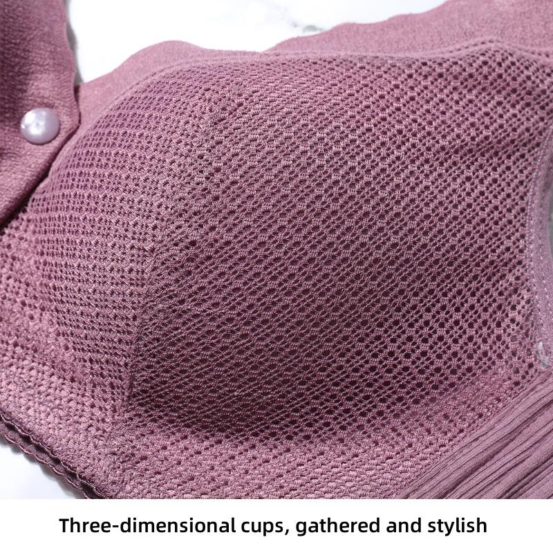 Dámská podprsenka bez ocelového prstenu s nastavitelným ramenním popruhem na přední sponě