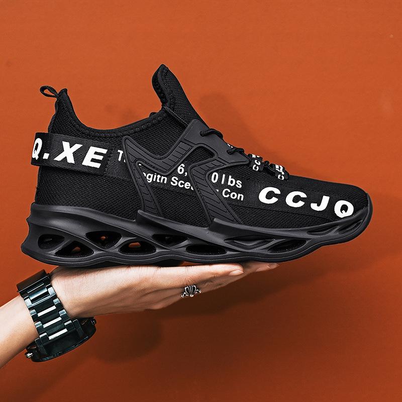 Letnie Męskie Buty do Biegania z Siateczki Lekkie Oddychające Codzienne Trampki Wygodne Antypoślizgowe Miękkie Buty Tenisowe Markowe