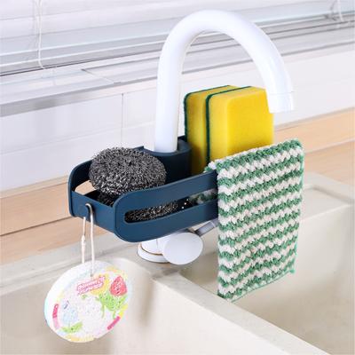 Adjustable Kitchen Tools Sink Drain Rack Sponge Storage Faucet Holder Soap Drainer Shelf Basket Kitchen Bathroom Accessories