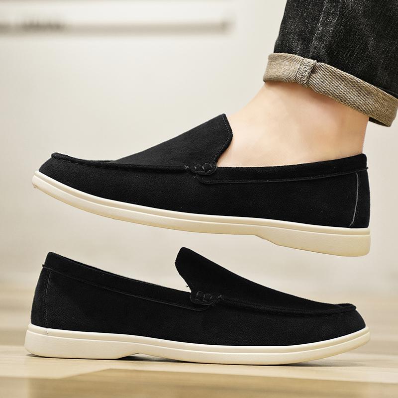 Lazy Shoes Male Loafers Non-Slip Outdoor Fashion Men'S Casual Shoes Comfortable Walking Sneakers Breathable Flats Driving Shoes