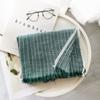 Windproof Striped Pleated Shawl Thicken Men Scarf High Quality Winter Cashmere Scarf  Female