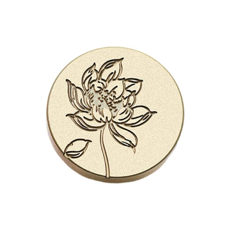 Wachssiegel-Stempelkopf mit Blumenprägung, Scrapbooking-Wachsstempelkopf für Dankeskarten, Einladungen, Umschläge, Verzierung