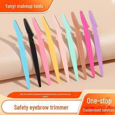 Eyebrow Trimmer Sharp Straight Handle Razor - Beauty Shaping Tool