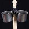 Parrot Feeding Cups Stainless Steel Food Water Bowls with Clamp Holder Bird Cage Feeders for Parakeet Small Animals
