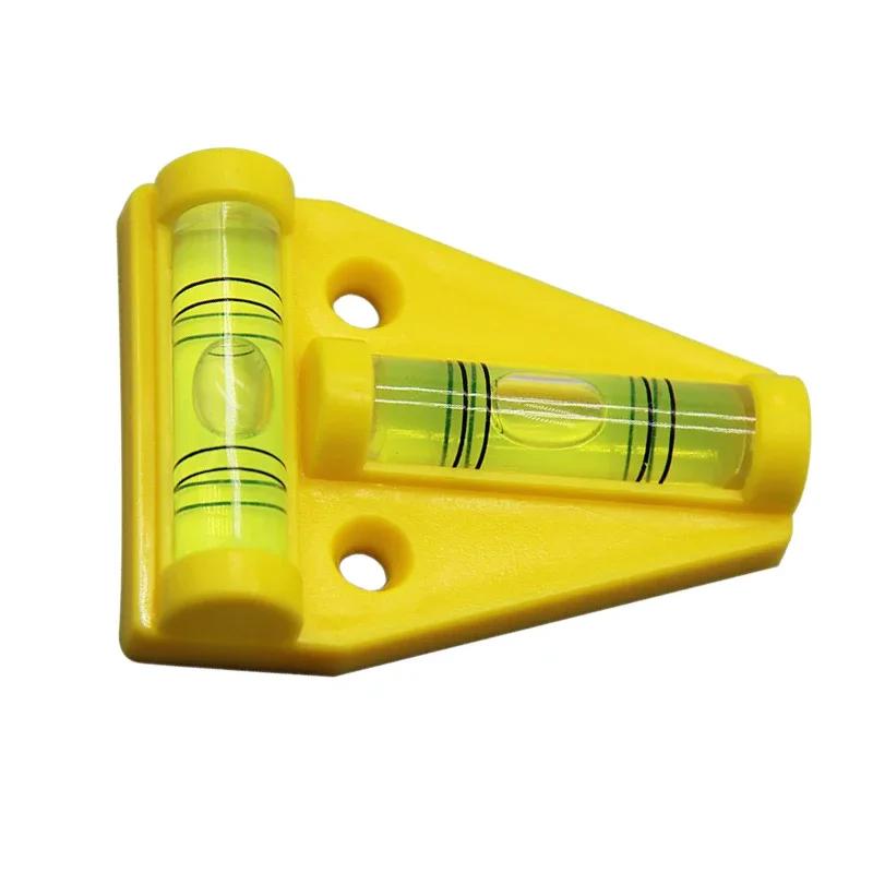 25pcs T-shaped Level Mini Plastic Waterproof Levels High-precision Bubble Level Calibrator For RV Furniture Caravan Accessories