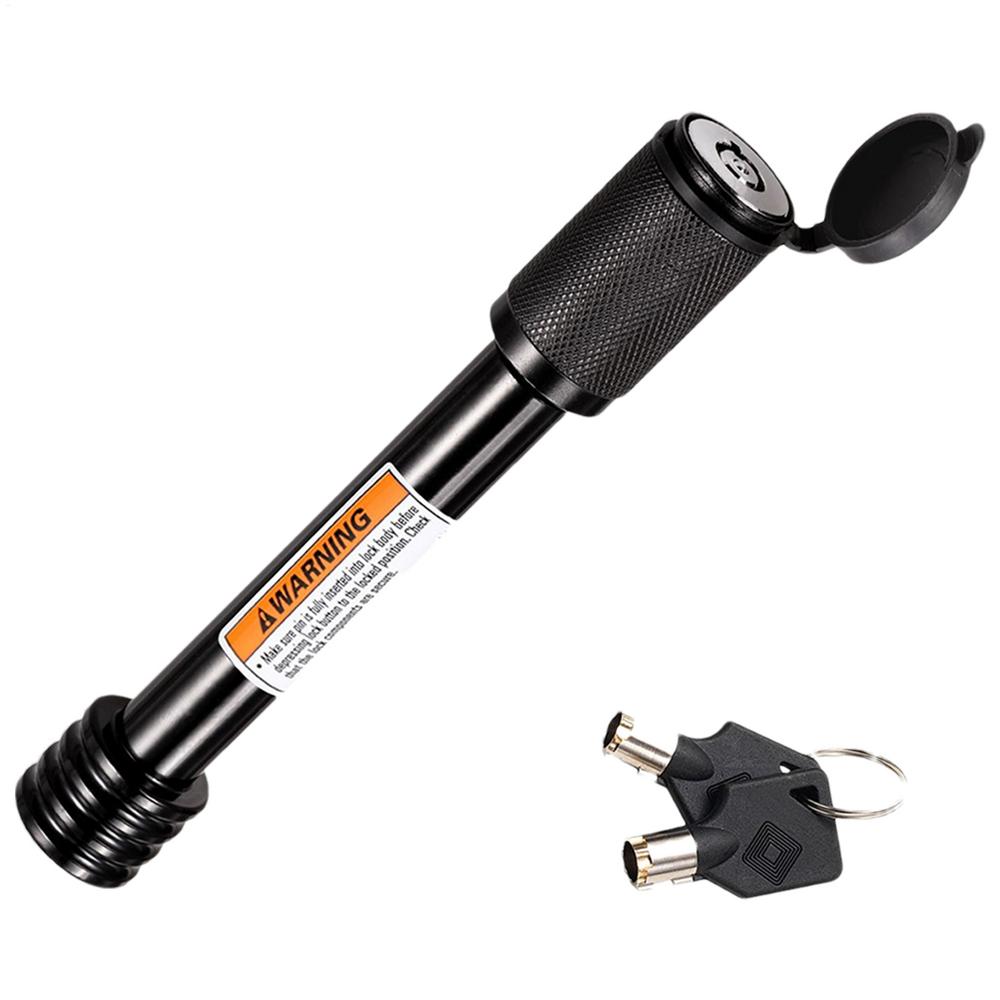 

Car Trailer Lock With Keys 5/8 Metal Trailer Hitch Pin Lock Waterproof Hitch Pin Lock Auto Receiver Lock Trailer Coupler Lock
