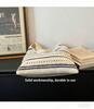 Crochet Tote Bag Striped Woven Shoulder Bag Large Capacity Straw Beach Handbag Fashion Casual Daily Commuting Shopper Tote Bag