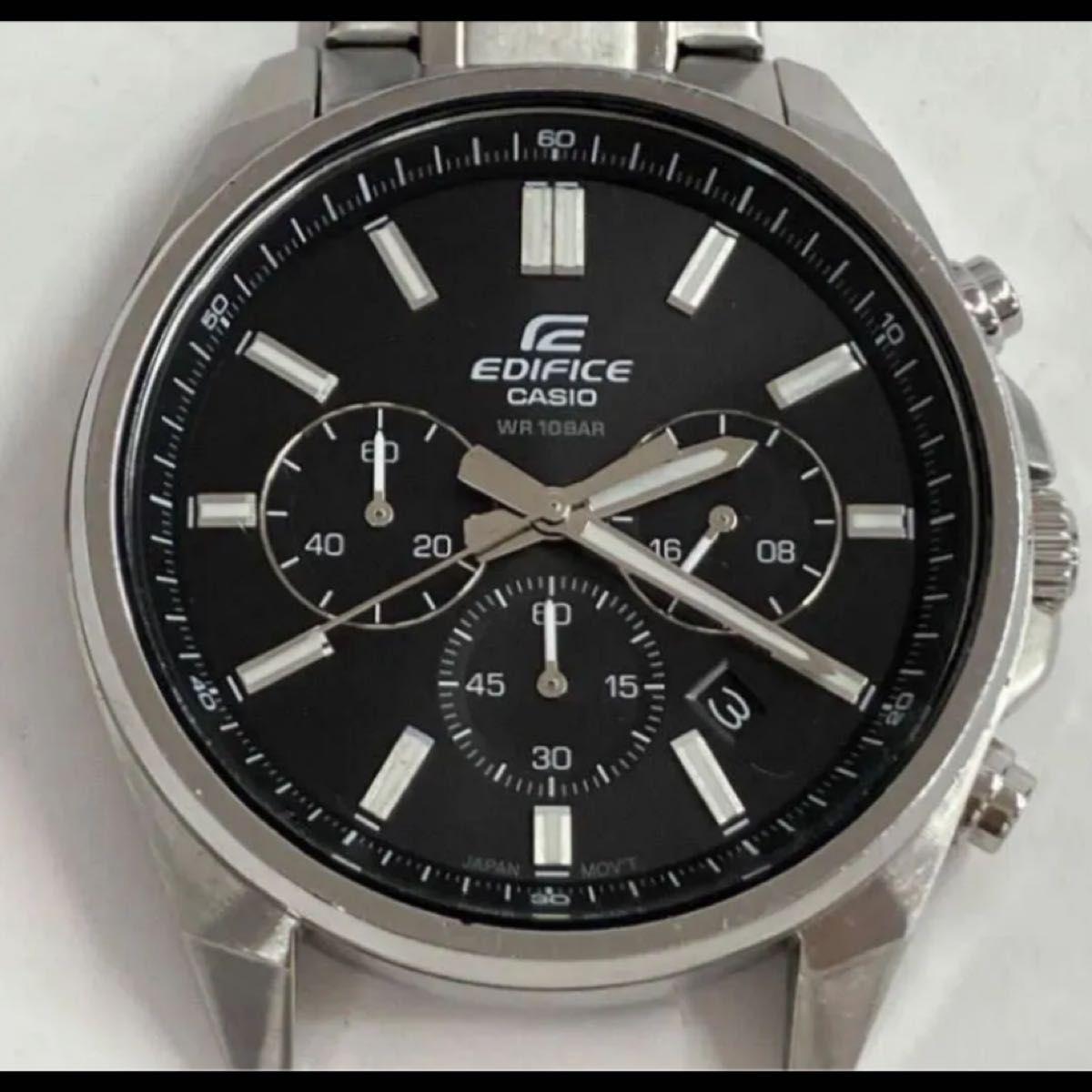 CASIO Casio EDIFICE EFV-650 наручные часы хронограф радио-солнечные черный циферблат Неисправны