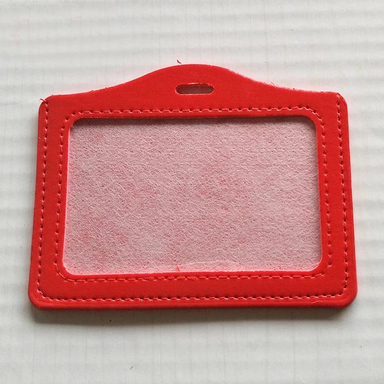 New Candy Color Card Holder Protect Cover Case Business Credit Card Work ID Card Badge Holder Office Supplies