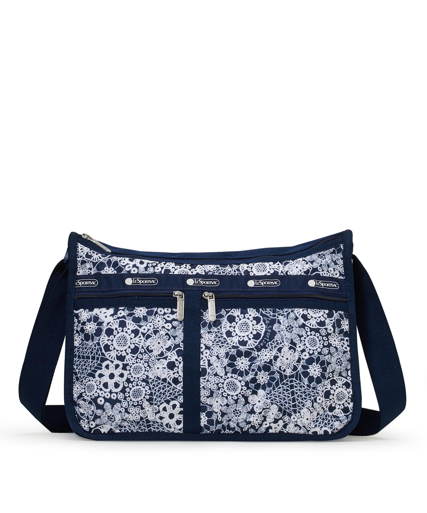 DELUXE EVERYDAY BAG 7507 Floral Lace Navy [Official] / /