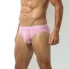 Bikini Size Combed Stretch Super Low Tagless G-Station Men's Briefs, L, Pink, Cotton, Rise,