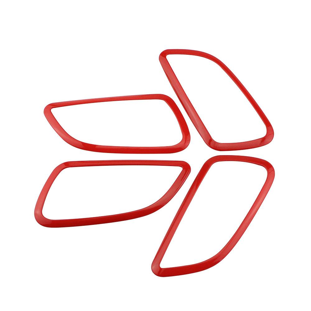 

Автомобильные хромированные аксессуары Color My Life для Chevrolet Cruze 2009-2015, внутренняя внутренняя дверная ручка, круглая накладка красный