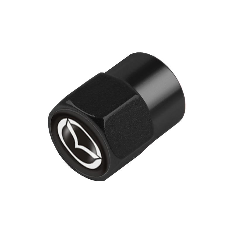4pcs Car Wheel Tire Valve Caps Stem Case With Logo Auto Styling For Mazda 2 3 6 5 Axela Atenza CX 5 323 CX3 Emblems Accessories FF26