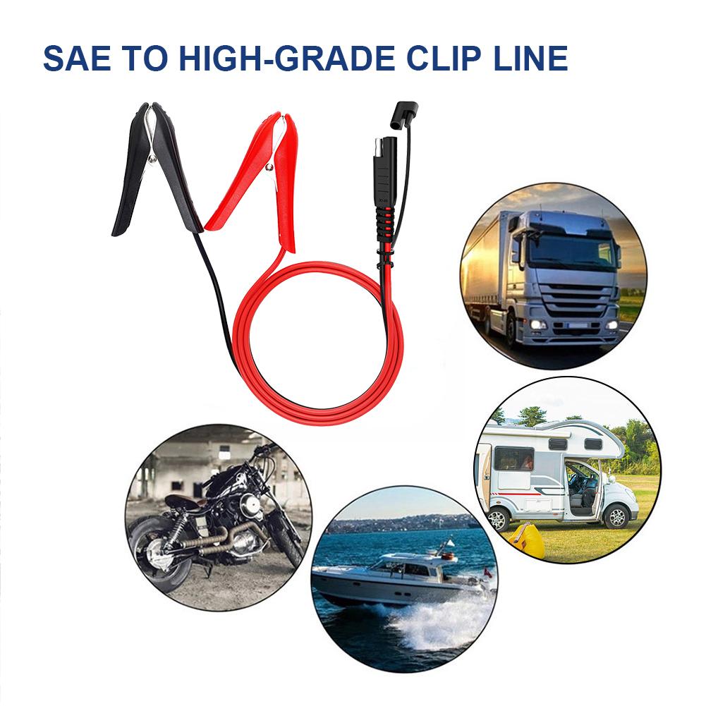 Power Charging Extension Cable Quick Connect Alligator Clamps 60CM Charging Line Maximum Current 15A for Cars for Car Ignition