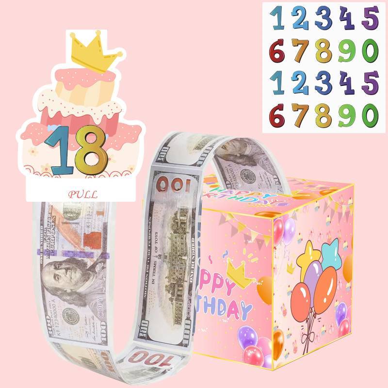 

Number Birthday Blue Gift Box For Anniversary Celebrations And Event Decor