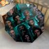 Supernatural Shadows: Mystery Unveiled Folding Umbrella Suitable for All Seasons Portable Light Sun Umbrella Umbrella